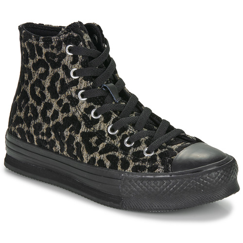 Sapatos Rapariga Converse Chuck 70 Hi quilted sneakers in black Converse CHUCK TAYLOR ALL STAR EVA LIFT Preto