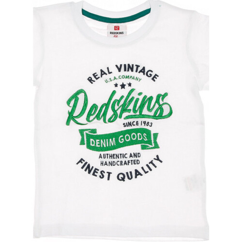 Textil Criança T-Shirt mangas curtas Redskins  Branco