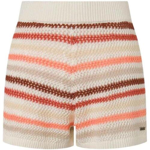 Textil Mulher Shorts / Bermudas Pepe Dress JEANS  Bege
