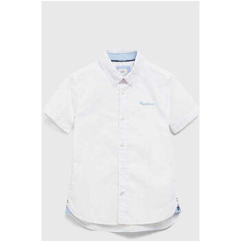 Textil Rapaz Camisas mangas comprida Pepe JEANS Versace PB302320-800-1-19 Branco