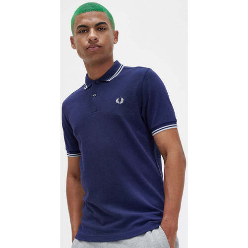Textil Homem T-shirts e Pólos Fred Perry M5603-143-3-1 Azul