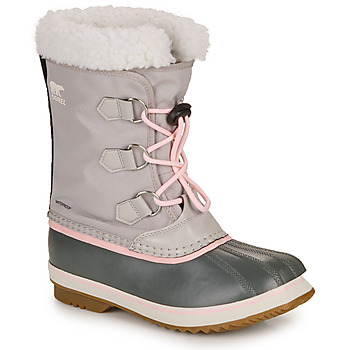 Sapatos Rapariga Botas de neve Sorel YOOT PAC NYLON Cinza / Rosa
