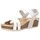 Sapatos Mulher Sandálias Interbios 5802 CRAZY NAPA GRIS/BLANCO Mujer Gris Cinza