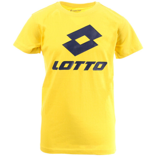 Textil Rapaz Polos mangas curta Lotto  Amarelo
