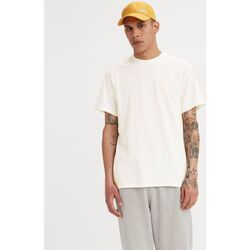 Textil Homem T-shirts e Pólos Levi's A3757 0007 - GOLD TAB TEE-WHITE Branco