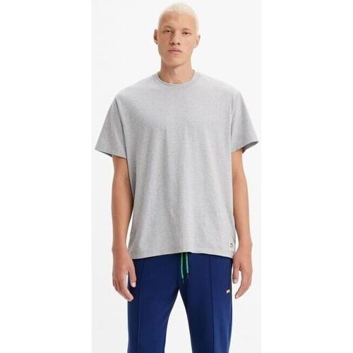 Textil Homem T-shirts e Pólos Levi's A3757 0016 - GOLD TAB TEE-VINTAGE GREY Cinza