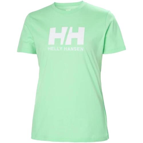 Textil Mulher logo-print panelled polo shirt Helly Hansen  Verde