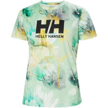 Textil Mulher logo-print panelled polo shirt Helly Hansen  Verde