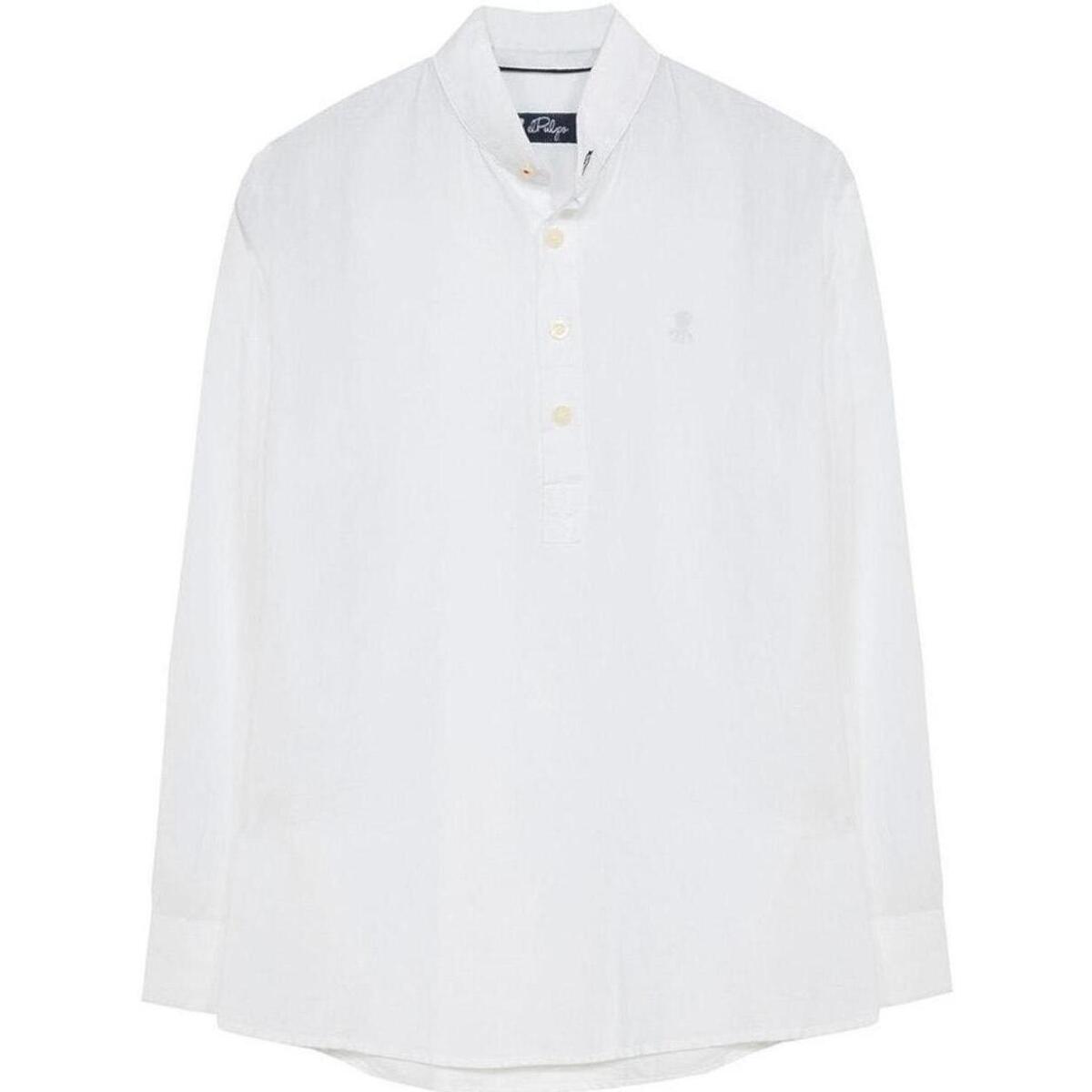 Textil Rapaz Camisas mangas comprida Elpulpo  Branco