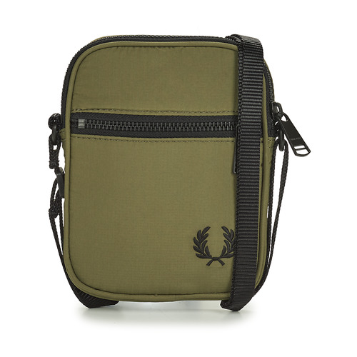 Malas B300 Leather / Mesh Fred Perry RIPSTOP SIDE BAG Verde