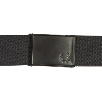 Fred Perry GRAPHIC BRANDED WEBBING BELT Preto