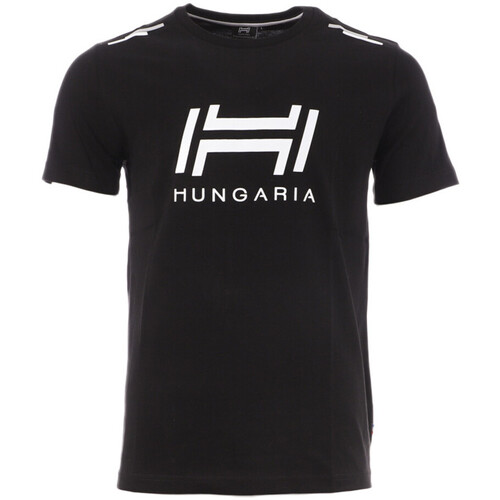 Textil Homem T-shirts e Pólos Hungaria  Preto