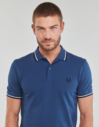 Fred Perry TWIN TIPPED FRED PERRY SHIRT Marinho / Branco / Preto