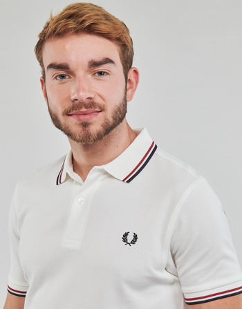 Fred Perry TWIN TIPPED FRED PERRY SHIRT Branco