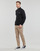Textil Homem Tommy Jeans mens fleece shirt HALF ZIP SWEATSHIRT Preto