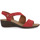 Sapatos Mulher Sandálias Enval BENTHIC NERO Vermelho