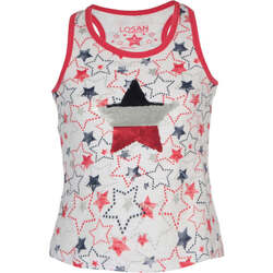 Textil Criança Polos mangas curta Losan CAMISETA SM LITTLE STAR Branco