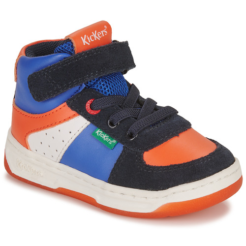 Sapatos Criança Mesas de apoio Kickers KICKALIEN Marinho / Azul / Laranja