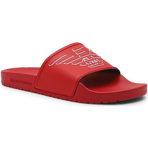Sapatos Homem Chinelos Emporio regular Armani XVPS04 XN747 Vermelho