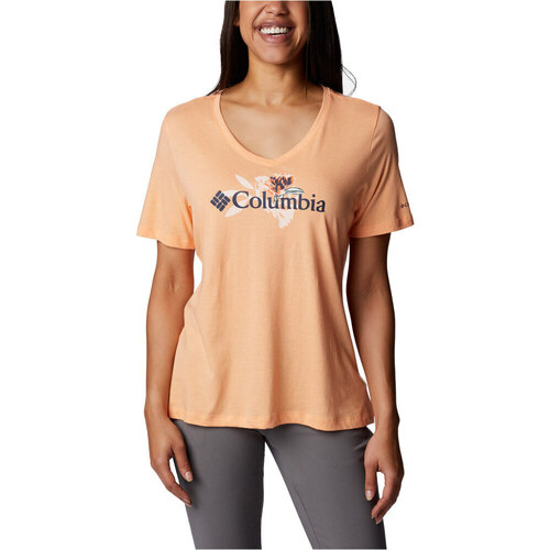 Textil Mulher camisas Columbia Bluebird Day Relaxed V Neck Laranja