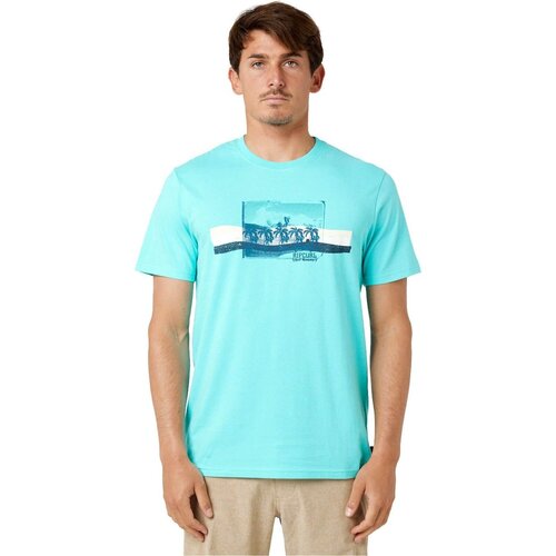 Textil Homem Polos mangas curta Rip Curl STRIPED TEE Verde