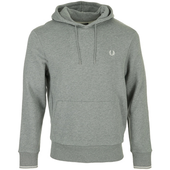Fred Perry Tipped Hooded Sweatshirt Cinza