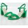 Sapatos Mulher Sandálias Keslem Sandalias  en color verde para señora Verde