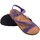Sapatos Mulher Multi-desportos Interbios Sandália feminina INTER BIOS 7219 lilás Azul