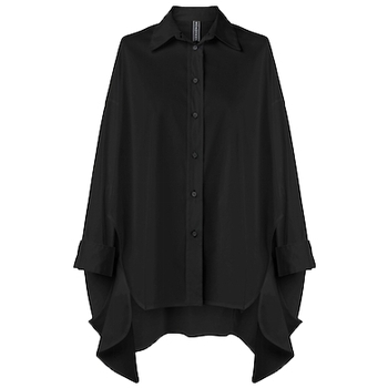 Textil Mulher Tops / Blusas Wendy Trendy Camisa 110938 - Black Preto