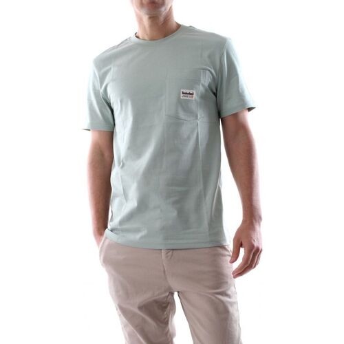 Textil Homem T-shirts e Pólos Timberland Reaxion TB0A66DS ROCK POCKET-Q43 FROSTY GREEN 