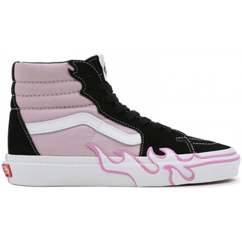 Sapatos Mulher Sapatos estilo skate Vans hat Sk8-hi flame Violeta