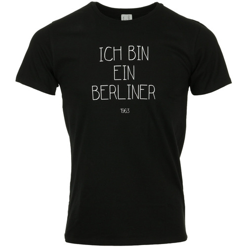 Textil Homem T-Shirt mangas curtas Civissum Ich Bin Ein Berliner Tee Preto
