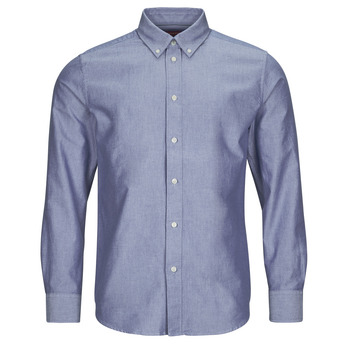 Textil Homem Camisas mangas comprida Esprit oxford shirt Azul