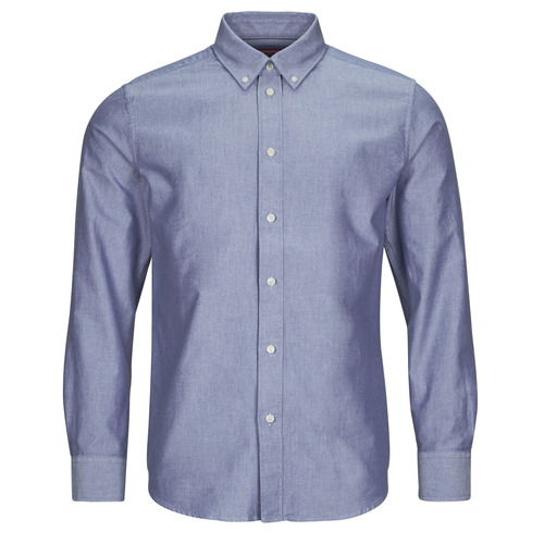 Textil Homem Camisas mangas comprida Esprit oxford ski Shirt Azul