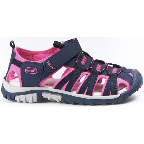 Sapatos Mulher Sandálias Huran Sandalias Hurán A1106 Marino-Flores Rosa Azul