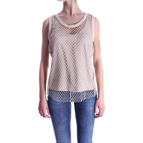 Textil Mulher Coletes Calvin Klein Bodycon JEANS K20K205609 Bege