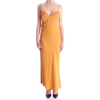 Textil Mulher Calças Capped Sleeve Short Dress K20K205228 Ouro