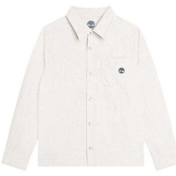 Textil Rapaz Camisas mangas comprida Scarpe Timberland T25U02-10P-1-19 Branco