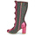 Sapatos Mulher Botas Irregular Choice DITSY DARLING Rosa / Verde