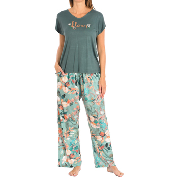 Textil Mulher Pijamas / Camisas de dormir Kisses And Love F4827-VERDE Verde