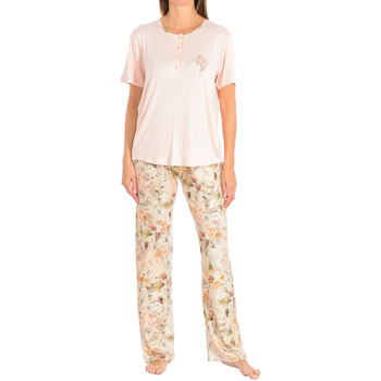 Textil Mulher Pijamas / Camisas de dormir Roupa interior homem F4869-ROSA Rosa