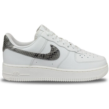 shoes Mulher Sapatilhas Nike Wmns  Air Force 1 Low '07 Snakeskin Phantom Branco
