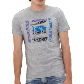 Textil Homem T-Shirt mangas curtas Diesel  Cinza