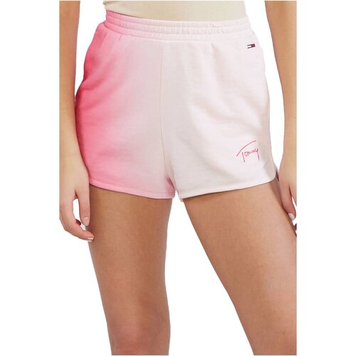 Textil Mulher Shorts / Bermudas Tommy mit Jeans DW0DW15382 Rosa