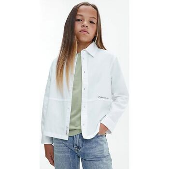 Calvin Klein Jeans IB0IB01497 LOGO POPLIN-YAF BRIGHT WHITE Branco
