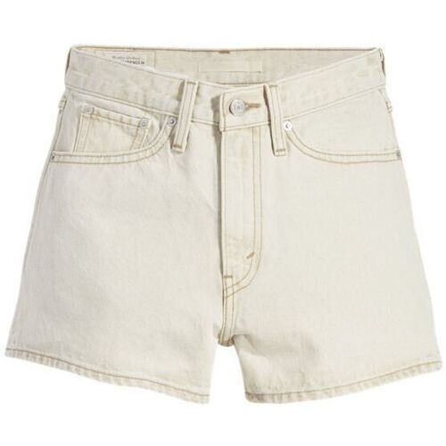 Textil Mulher Shorts Life / Bermudas Levi's A4697 0002 80S MOM SHORT-THRIFTED OFF NEUTRAL STONE Bege