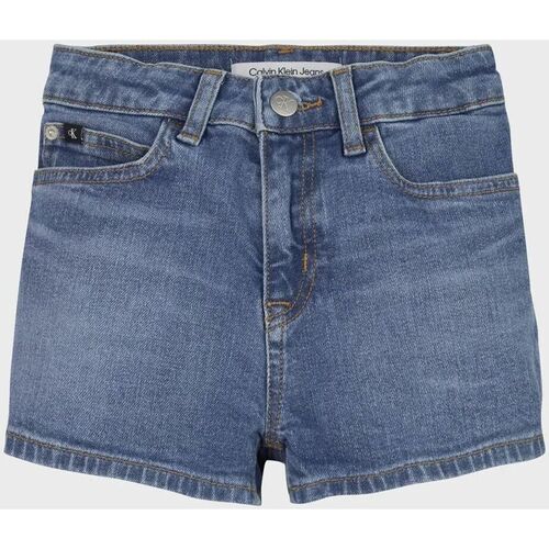 Textil Rapariga Shorts / Bermudas Calvin Klein JEANS leggings IG0IG01978 RELAXED SHORT-1A4 MID BLUE Azul