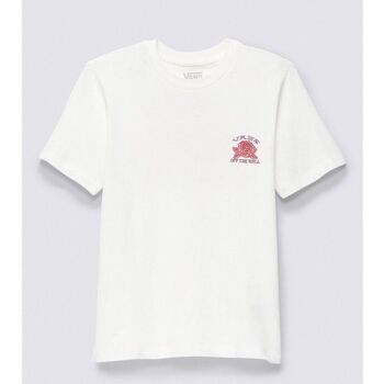Textil Rapariga T-shirts e Pólos Vans VN00041EFS81-WHITE Branco