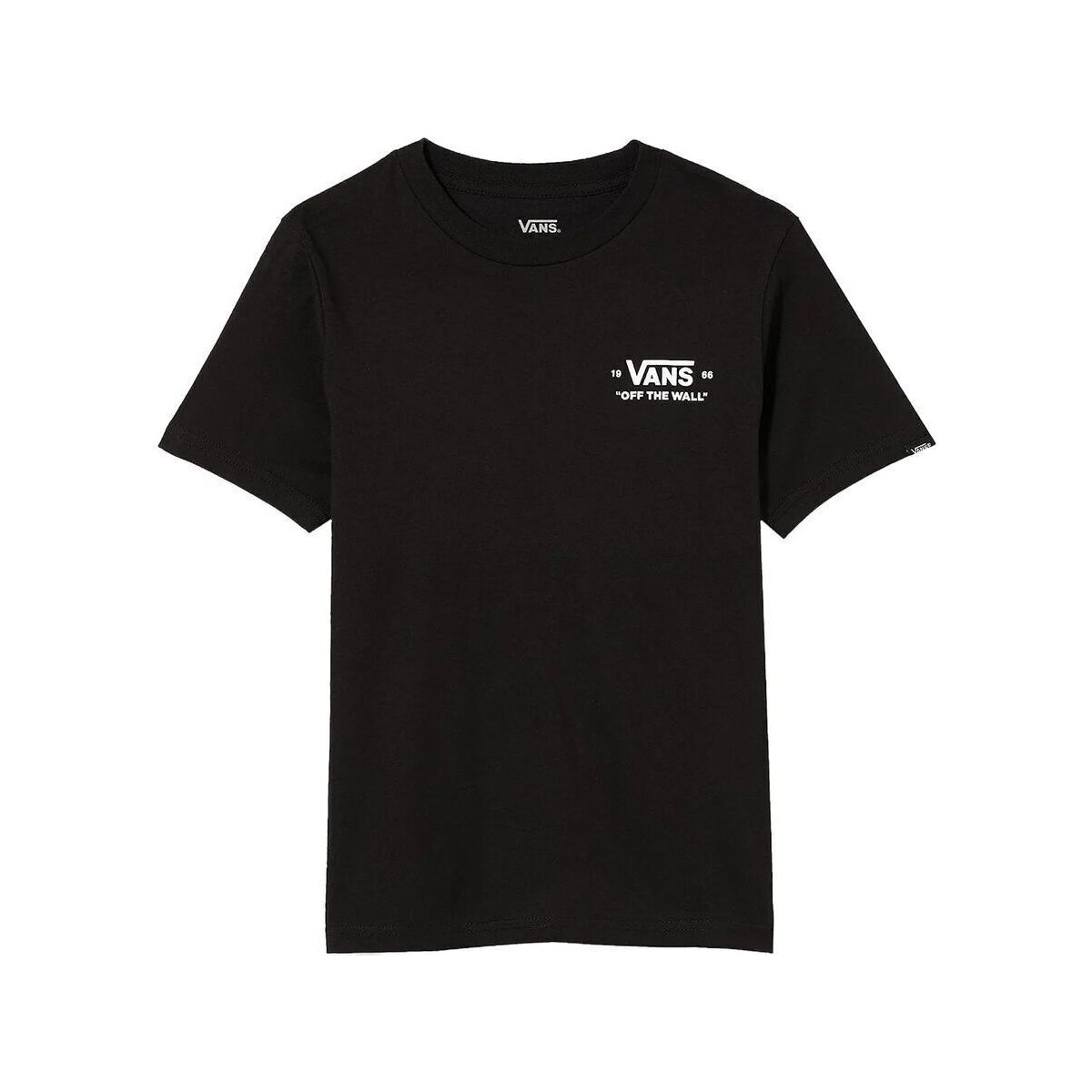 Textil Criança T-shirts e Pólos Vans VN00054HBLK1-BLACK Preto