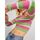 Textil Mulher camisolas Jjxx 12243660 VITTORIA-WHITE CARMINE/GREEN multicolore